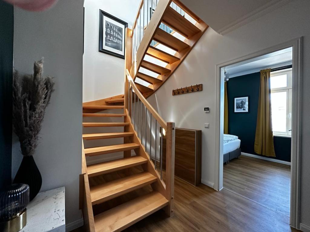 Nr 14 - Hochwertiges 3 Zimmer Maisonette Appartment Mit Grosszugigen Wohnbereich Und Balkon 莱比锡 外观 照片