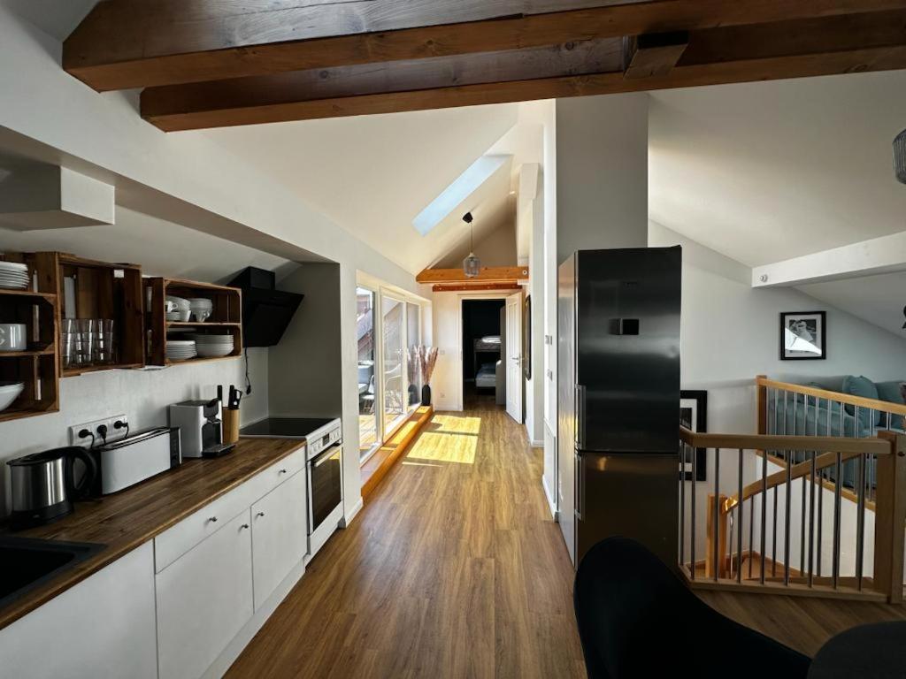 Nr 14 - Hochwertiges 3 Zimmer Maisonette Appartment Mit Grosszugigen Wohnbereich Und Balkon 莱比锡 外观 照片